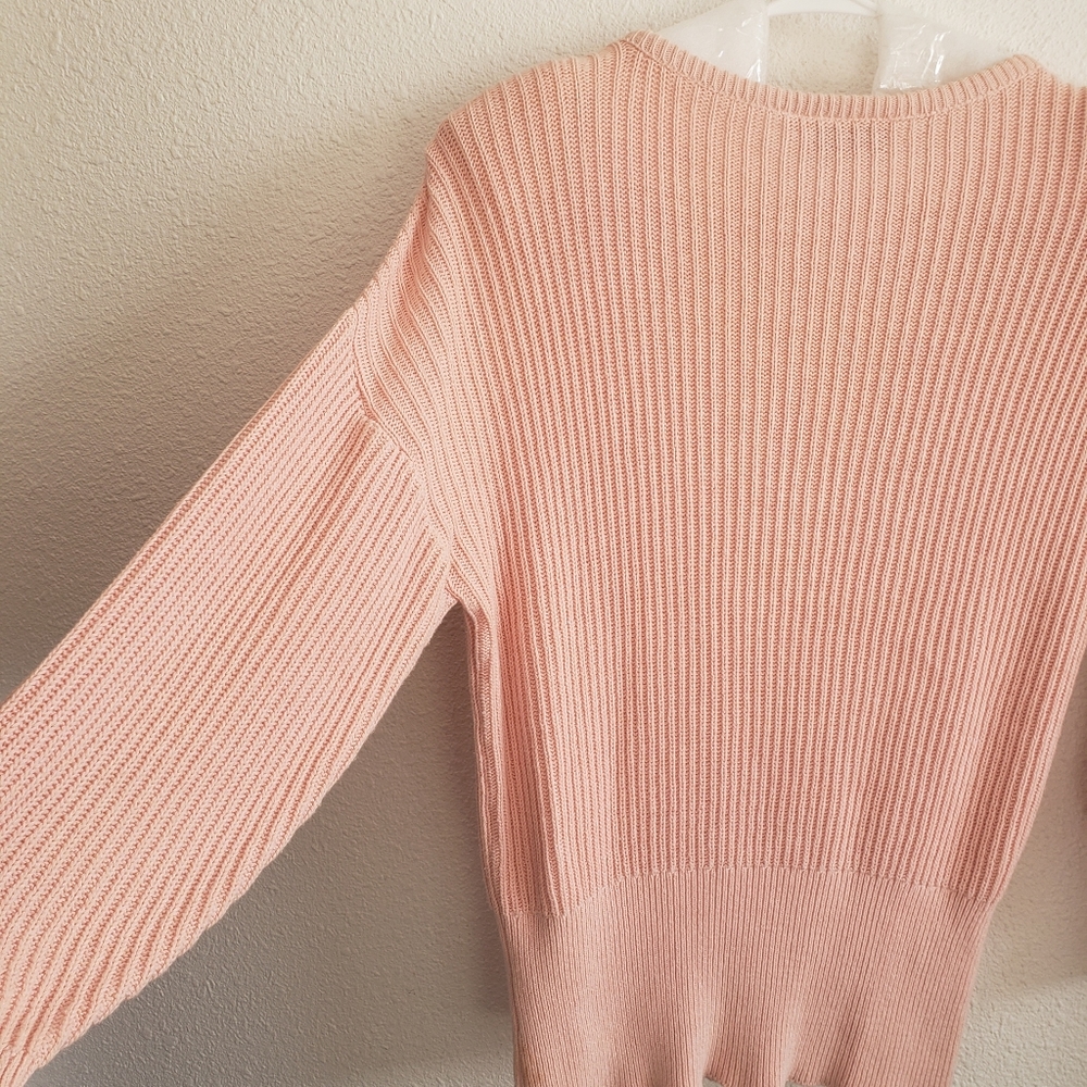 Vintage Clifford&Wills  Women Light Rose Cotton Relaxed  Sweater. FINAL SALE - - Picture 4 of 11